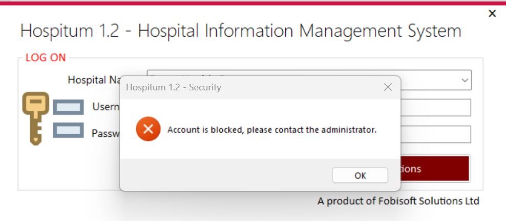 Blocked Account